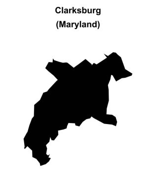 Clarksburg (Maryland) boş ana hat haritası