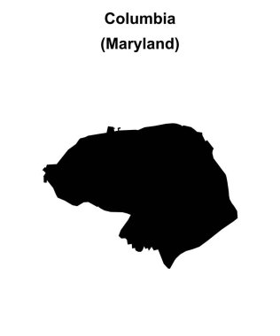 Columbia (Maryland) boş ana hat haritası