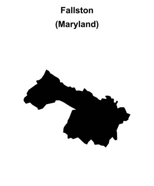 Fallston (Maryland) boş ana hat haritası