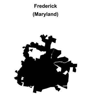 Frederick (Maryland) boş ana hat haritası