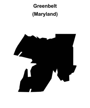 Yeşil kuşak (Maryland) boş ana hat haritası
