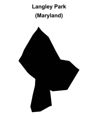 Langley Park (Maryland) boş ana hat haritası