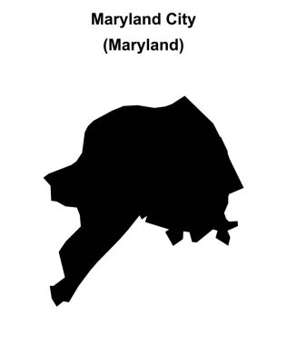 Maryland City (Maryland) boş ana hat haritası