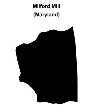 Milford Mill (Maryland) boş ana hat haritası