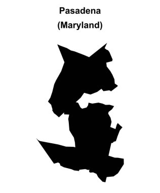 Pasadena (Maryland) boş ana hat haritası