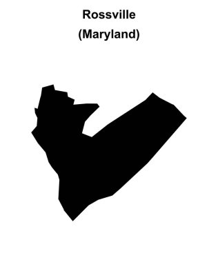 Rossville (Maryland) boş ana hat haritası