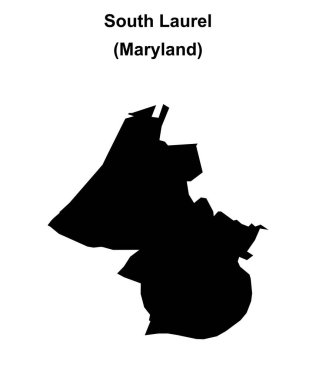 Güney Laurel (Maryland) boş ana hat haritası