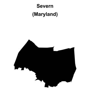 Severn (Maryland) boş ana hat haritası