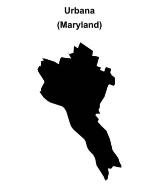 Urbana (Maryland) boş ana hat haritası
