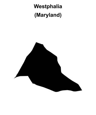 Vestfalya (Maryland) boş ana hat haritası