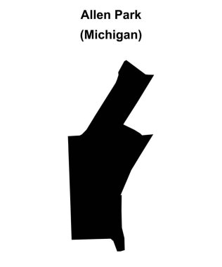 Allen Park (Michigan) boş ana hat haritası