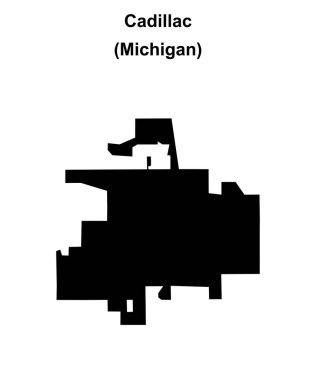 Cadillac (Michigan) boş ana hat haritası