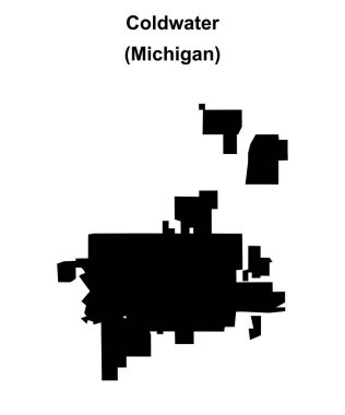 Coldwater (Michigan) boş ana hat haritası