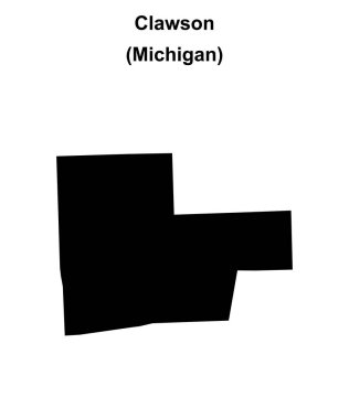 Clawson (Michigan) boş ana hat haritası