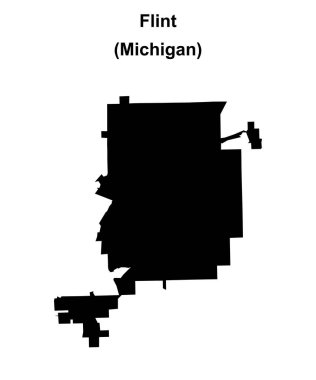 Flint (Michigan) boş ana hat haritası