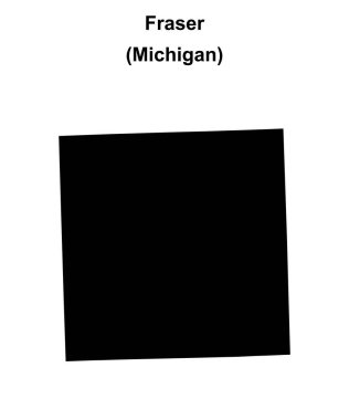 Fraser (Michigan) boş ana hat haritası