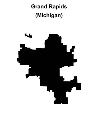 Grand Rapids (Michigan) boş ana hat haritası