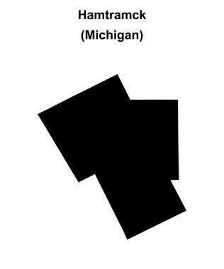 Hamtramck (Michigan) boş ana hat haritası