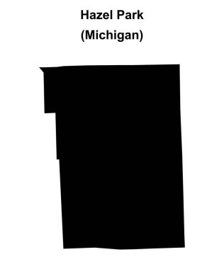 Hazel Park (Michigan) boş ana hat haritası