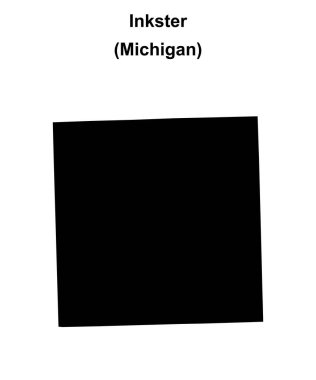 Mürekkep (Michigan) boş ana hat haritası