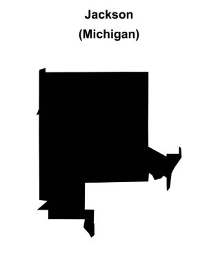 Jackson (Michigan) boş ana hat haritası