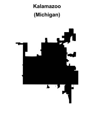 Kalamazoo (Michigan) boş ana hat haritası