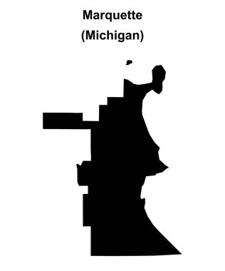 Marquette (Michigan) boş ana hat haritası