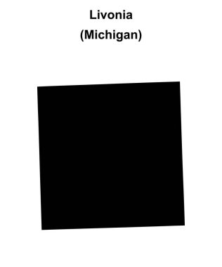 Livonia (Michigan) boş ana hat haritası