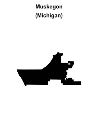 Muskegon (Michigan) boş ana hat haritası