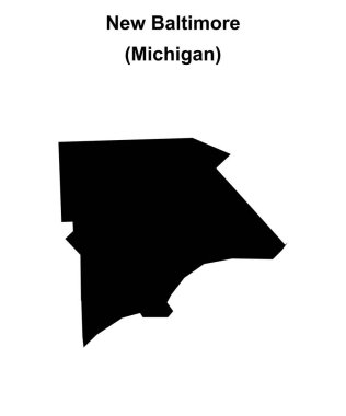 Yeni Baltimore (Michigan) boş ana hat haritası