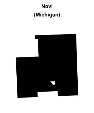 Novi (Michigan) boş ana hat haritası