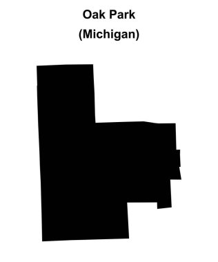 Oak Park (Michigan) boş ana hat haritası