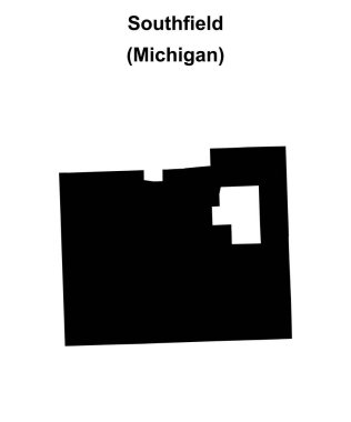 Southfield (Michigan) boş ana hat haritası