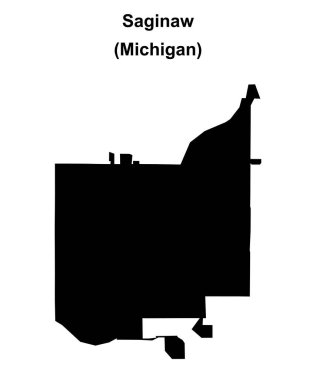 Saginaw (Michigan) boş ana hat haritası