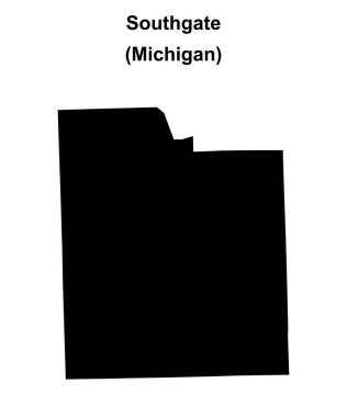 Southgate (Michigan) boş ana hat haritası