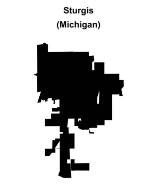 Sturgis (Michigan) boş ana hat haritası
