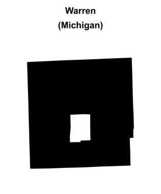 Warren (Michigan) boş ana hat haritası
