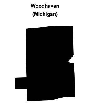 Woodhaven (Michigan) boş ana hat haritası