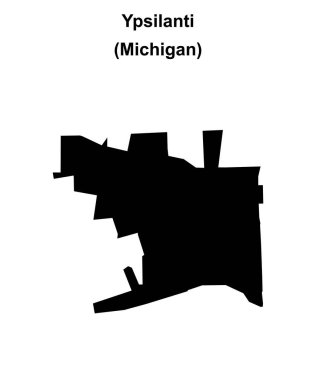 Ypsilanti (Michigan) boş ana hat haritası