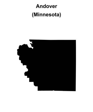 Andover (Minnesota) boş ana hat haritası