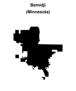 Bemidji (Minnesota) boş ana hat haritası