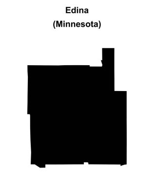 Edina (Minnesota) boş ana hat haritası