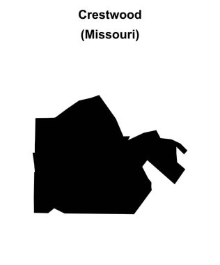 Crestwood (Missouri) boş ana hat haritası