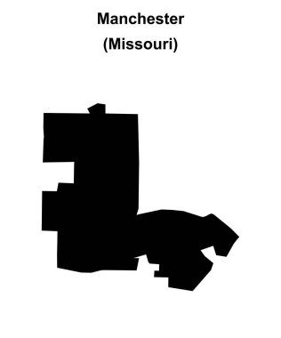 Manchester (Missouri) boş ana hat haritası