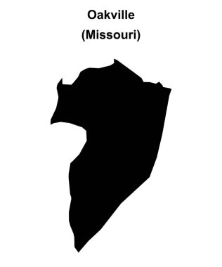 Oakville (Missouri) boş ana hat haritası