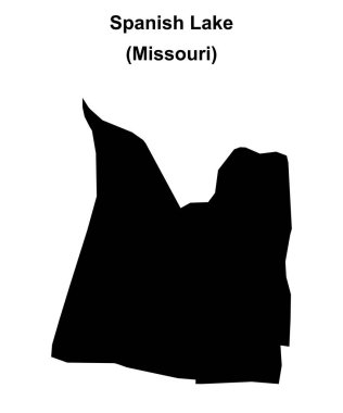 İspanyol Gölü (Missouri) boş ana hat haritası