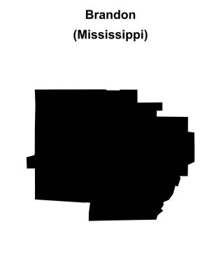 Brandon (Mississippi) boş ana hat haritası