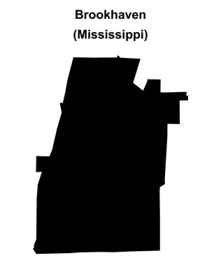 Brookhaven (Mississippi) boş ana hat haritası
