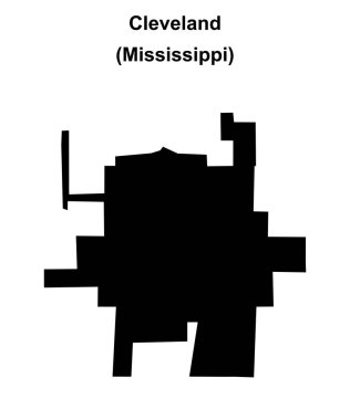Cleveland (Mississippi) boş ana hat haritası