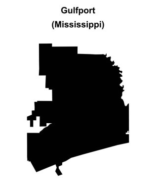 Gulfport (Mississippi) boş ana hat haritası